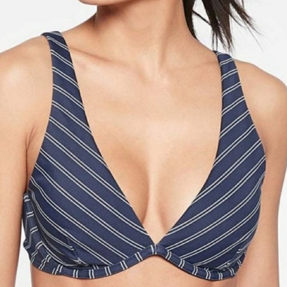 Athleta piha plunge bikini top 34D/DD